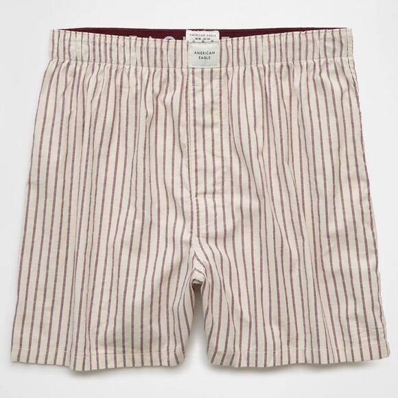 AE Men’s Cream Stripe Stretch Boxer Short - Picture 3 of 10